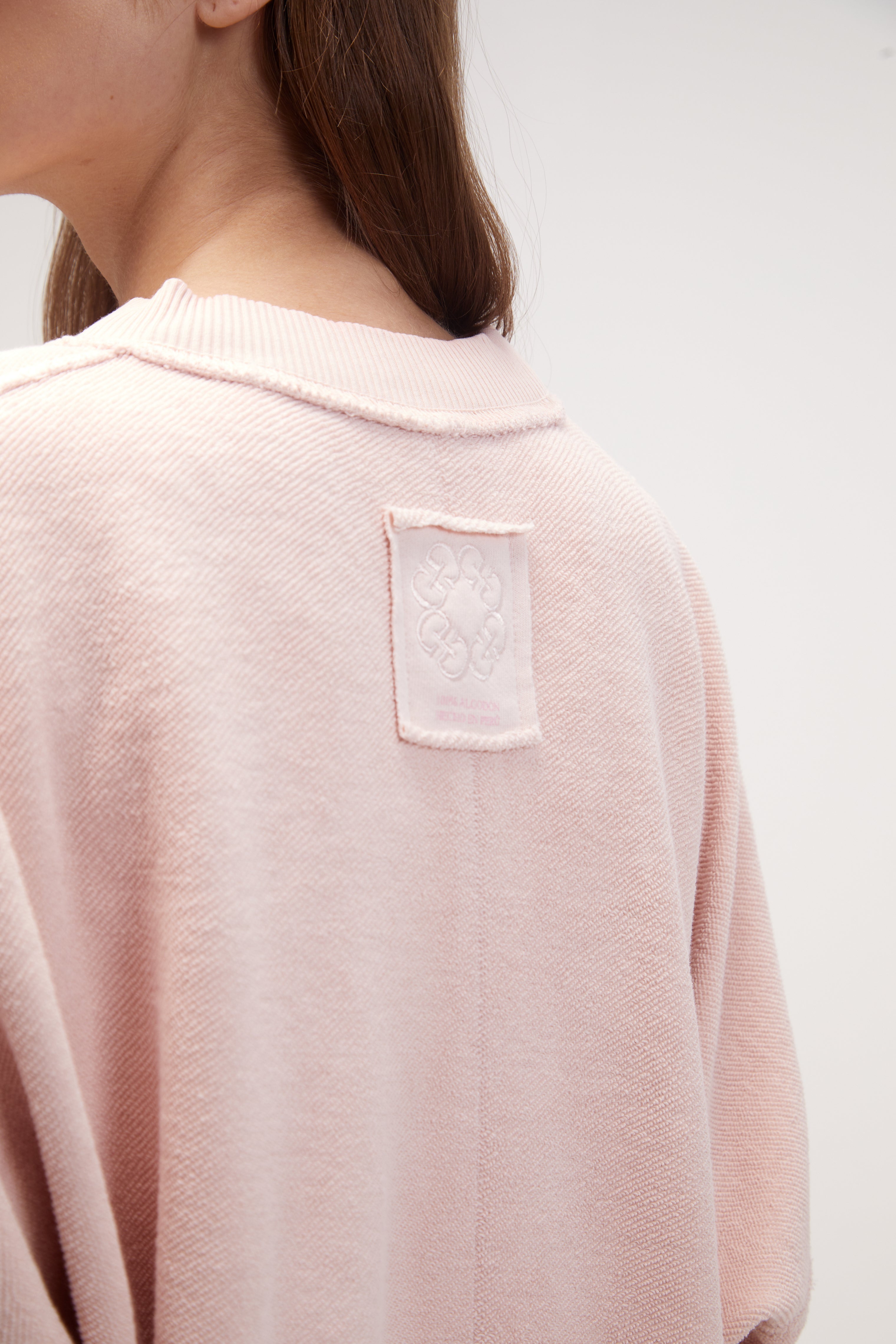 premium cotton malibu sweater / Pink