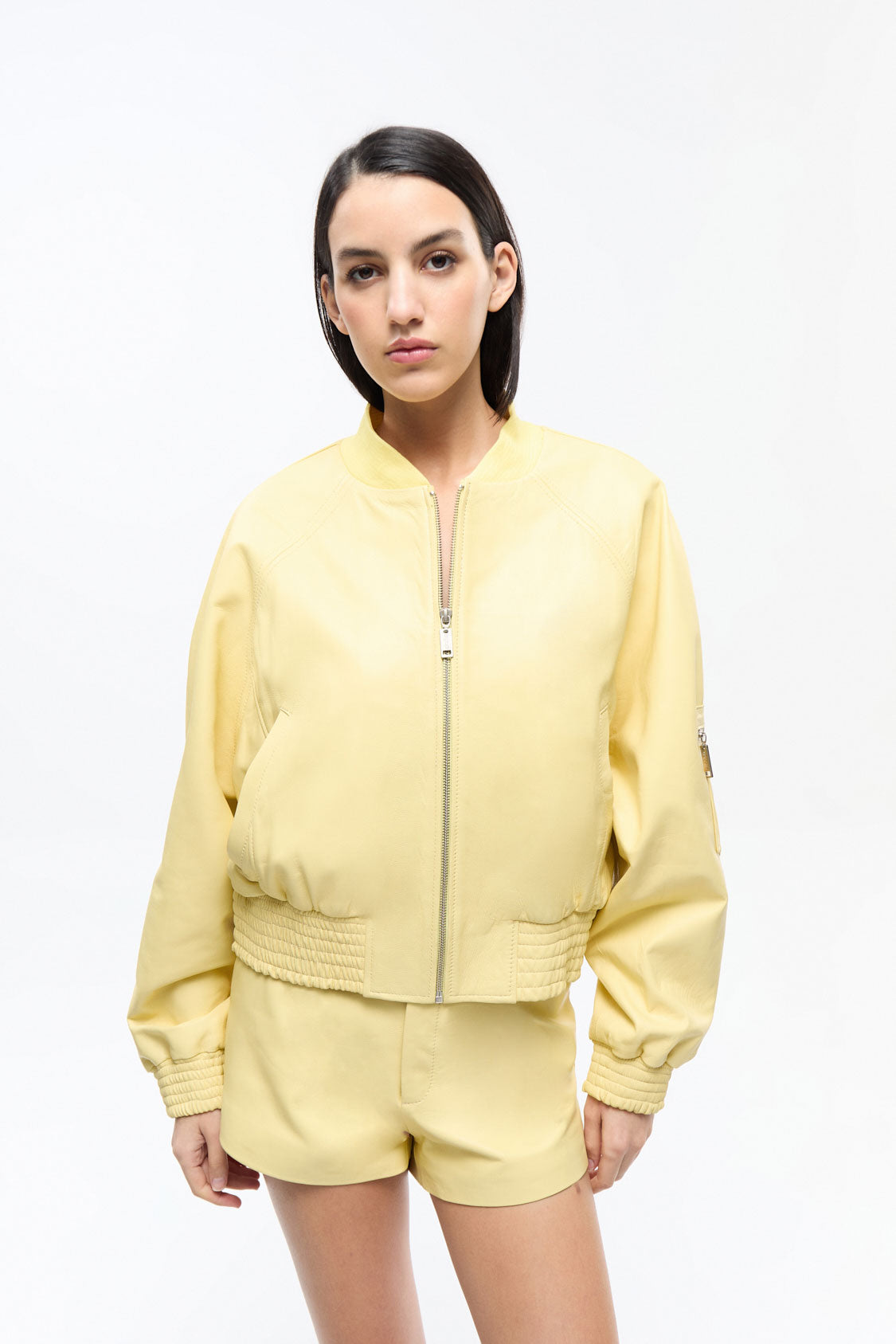 premium italian lamb leather Brooklyn jacket