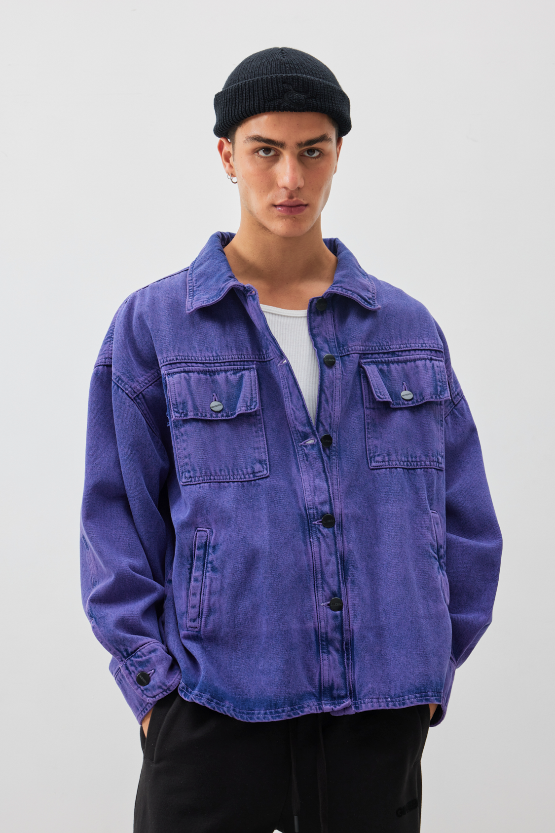 Violet Industrial Overshirt Jacket