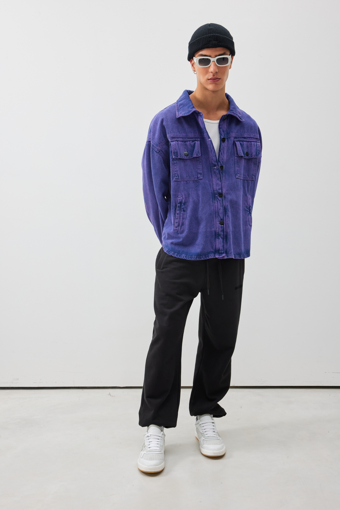 Violet Industrial Overshirt Jacket