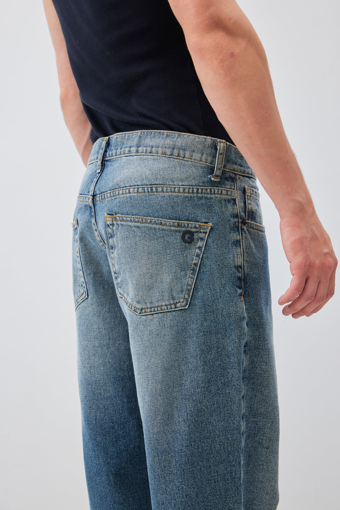 Blue Oxide Straight Jean