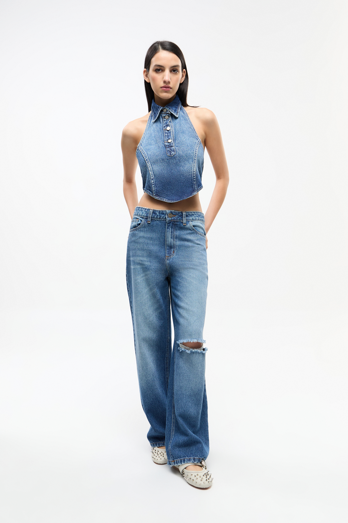 Nina Denim Top